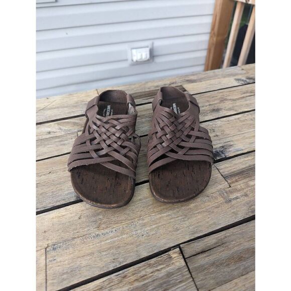 Merrell District Mahana‎ Sandals women's size 8 brown criss cross strappy ankle - Picture 2 of 9